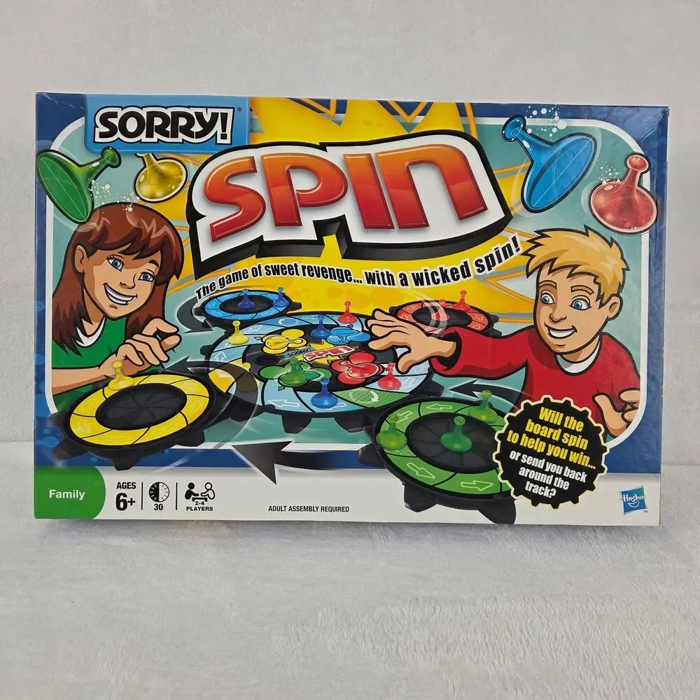 Sorry!‎ Spin Board Game 2009 Hasbro 100% Complete Family Strategy Game